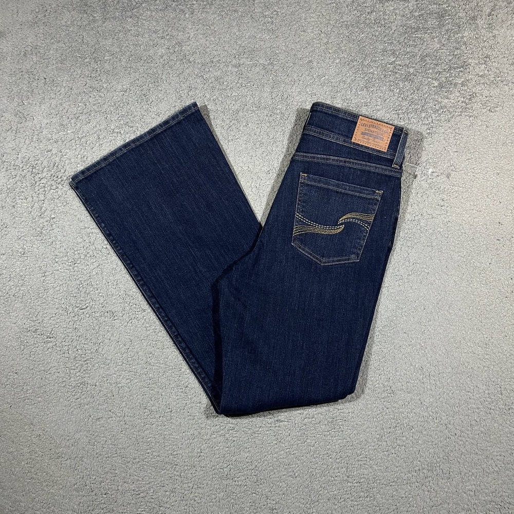 Levi 's Strauss High Rise Flare Dark Wash Jeans Women's 28x30